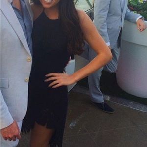 For Love & Lemons black lace dress